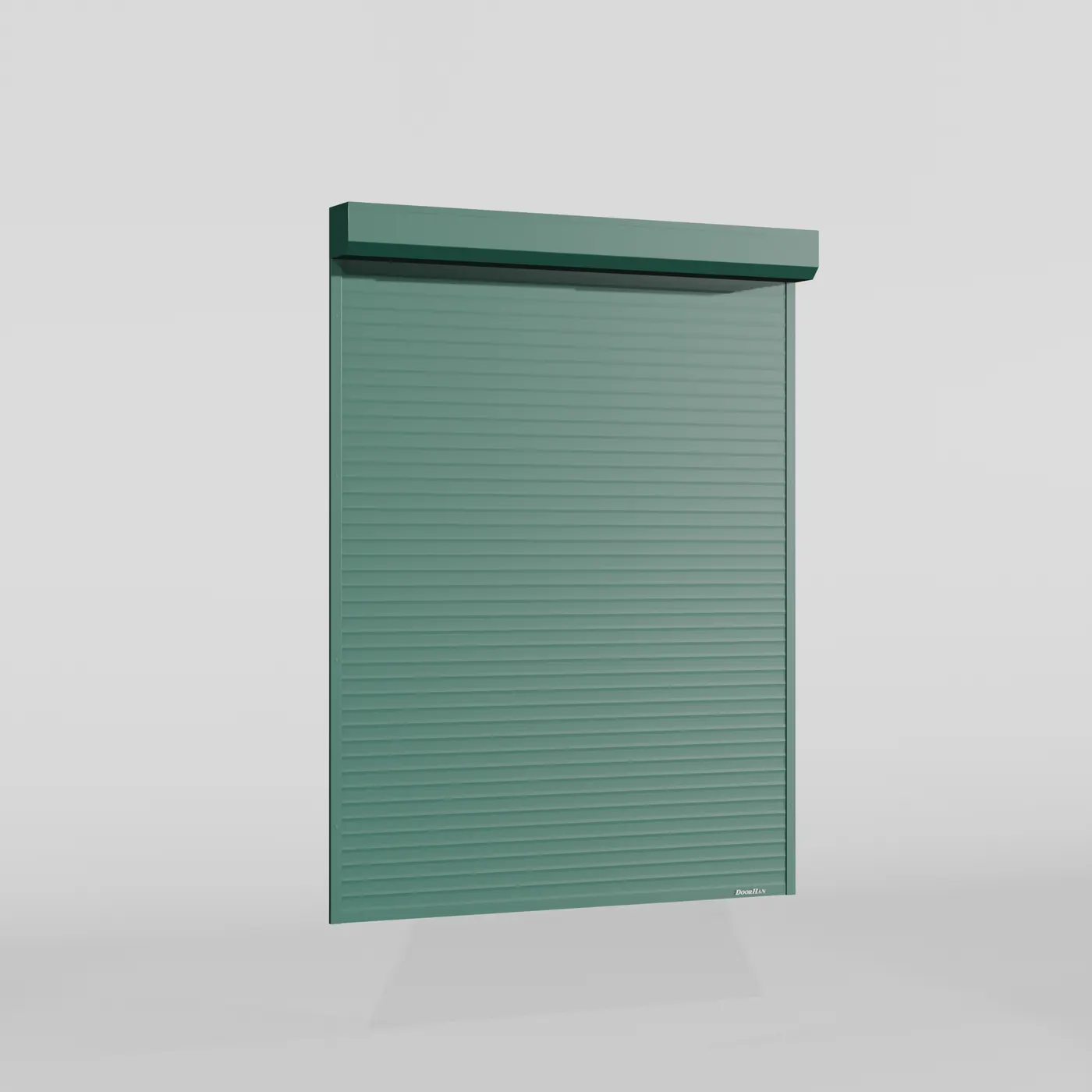 Рольставни DoorHan 2300х1400 цвета RAL 6005 (зелёный) невзломостойкие с автоматикой